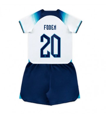 England Phil Foden #20 Hemmakläder Barn VM 2022 Kortärmad (+ Korta byxor)